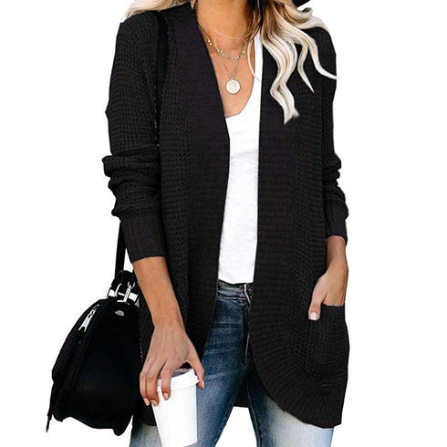 Large Pocket Sweater Cardigan